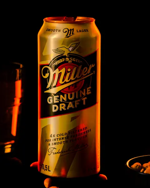 Miller Genuin draft beer can